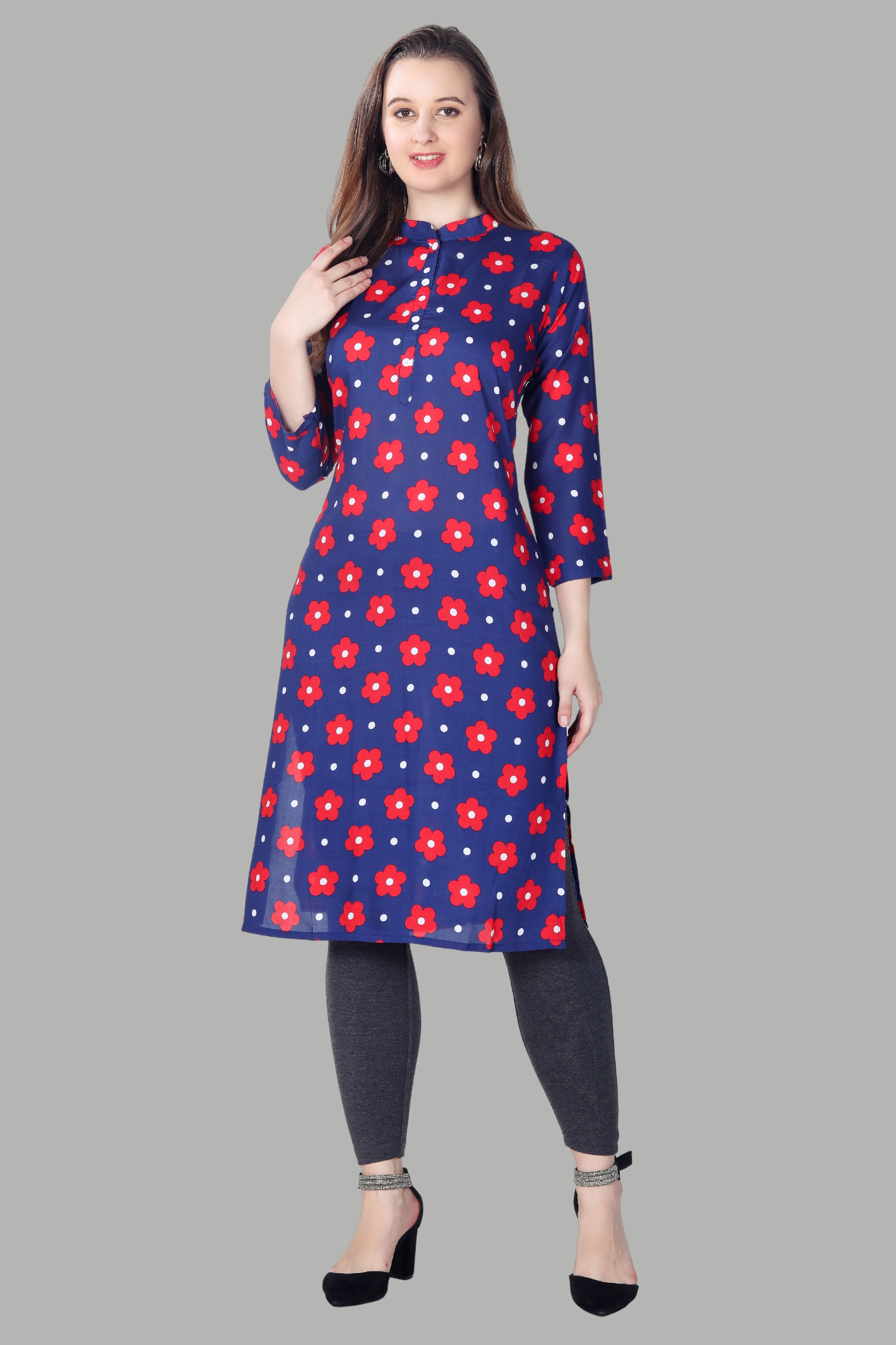 Elegant printed kurti for casual  wear