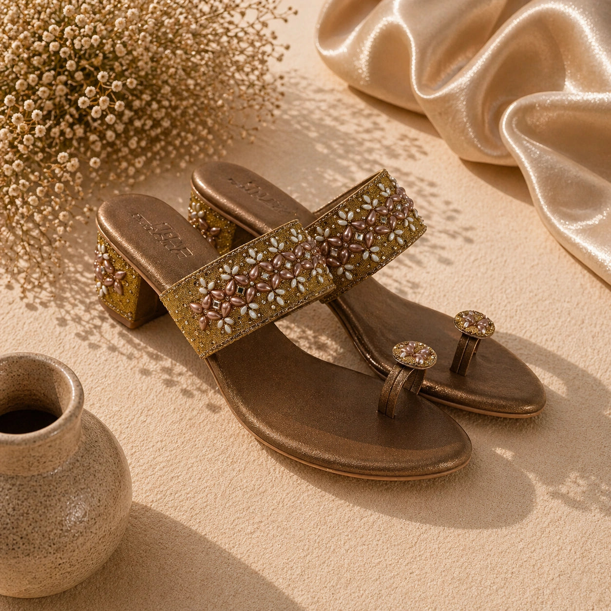 Comfortable women’s embellished slipon footwear