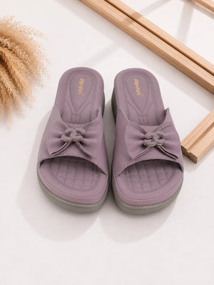 AIKAA Comfy Slides in purple for women