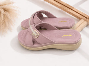 AIKAA Crystal Comfy wedges in pink for women