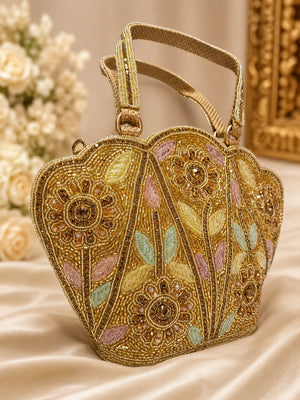 AIKAA elegant vintage beaded handbag for women
