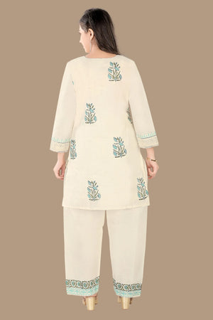 Elegant ethnic chikankari kurti set by AIKAA