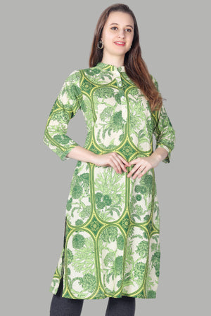 Elegant ethnic printed kurti for casual wear