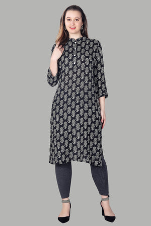 Elegant floral kurti for casual and festive wear