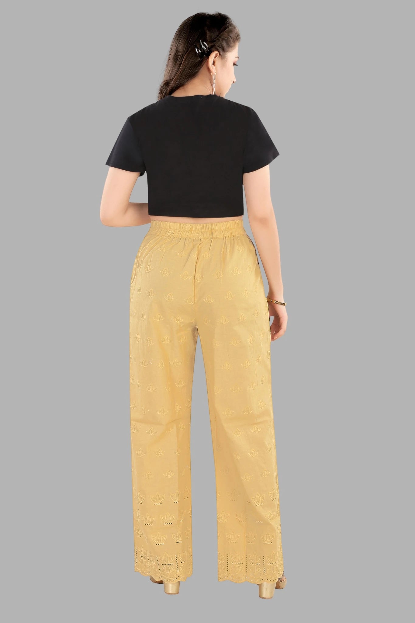 Elegant Lucknowi style casual pants by AIKAA