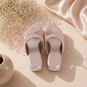 Comfortable women’s light pink flats by AIKAA
