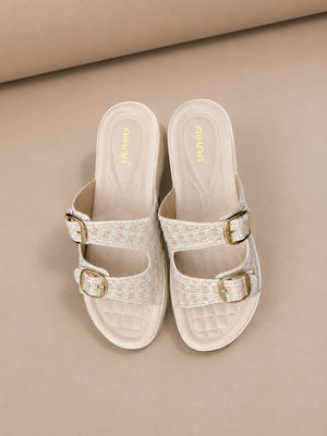 Comfortable off white slipons for daily wear