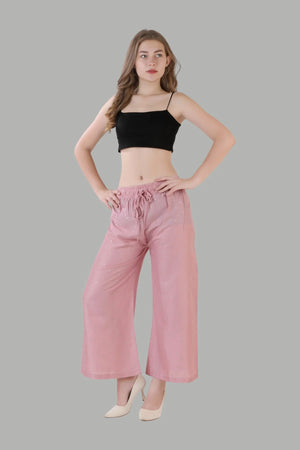 AIKAA pink palazzo pants for women