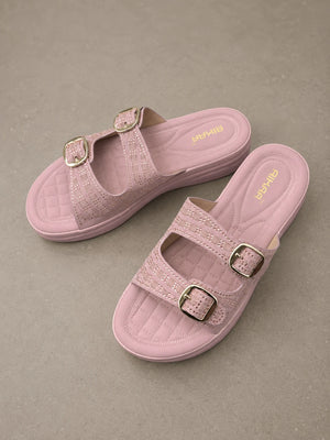 Comfortable pink jelly slipons for daily wear