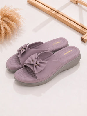 Comfortable women’s purple slipon slides by AIKAA
