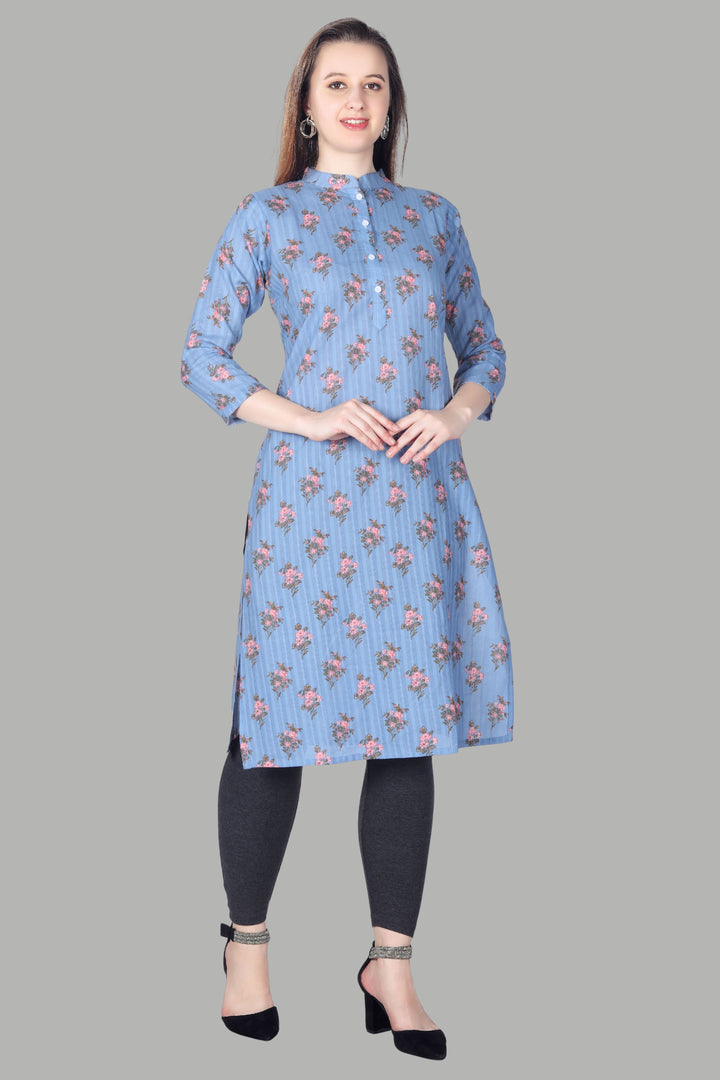 AIKAA Soft Floral cotton kurti for women