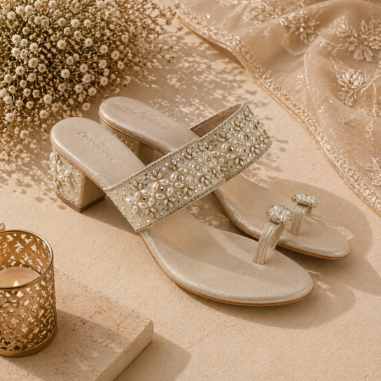 Comfortable women’s embellished slipon footwear