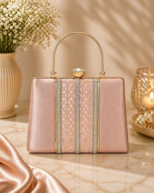 Box clutch bag for women