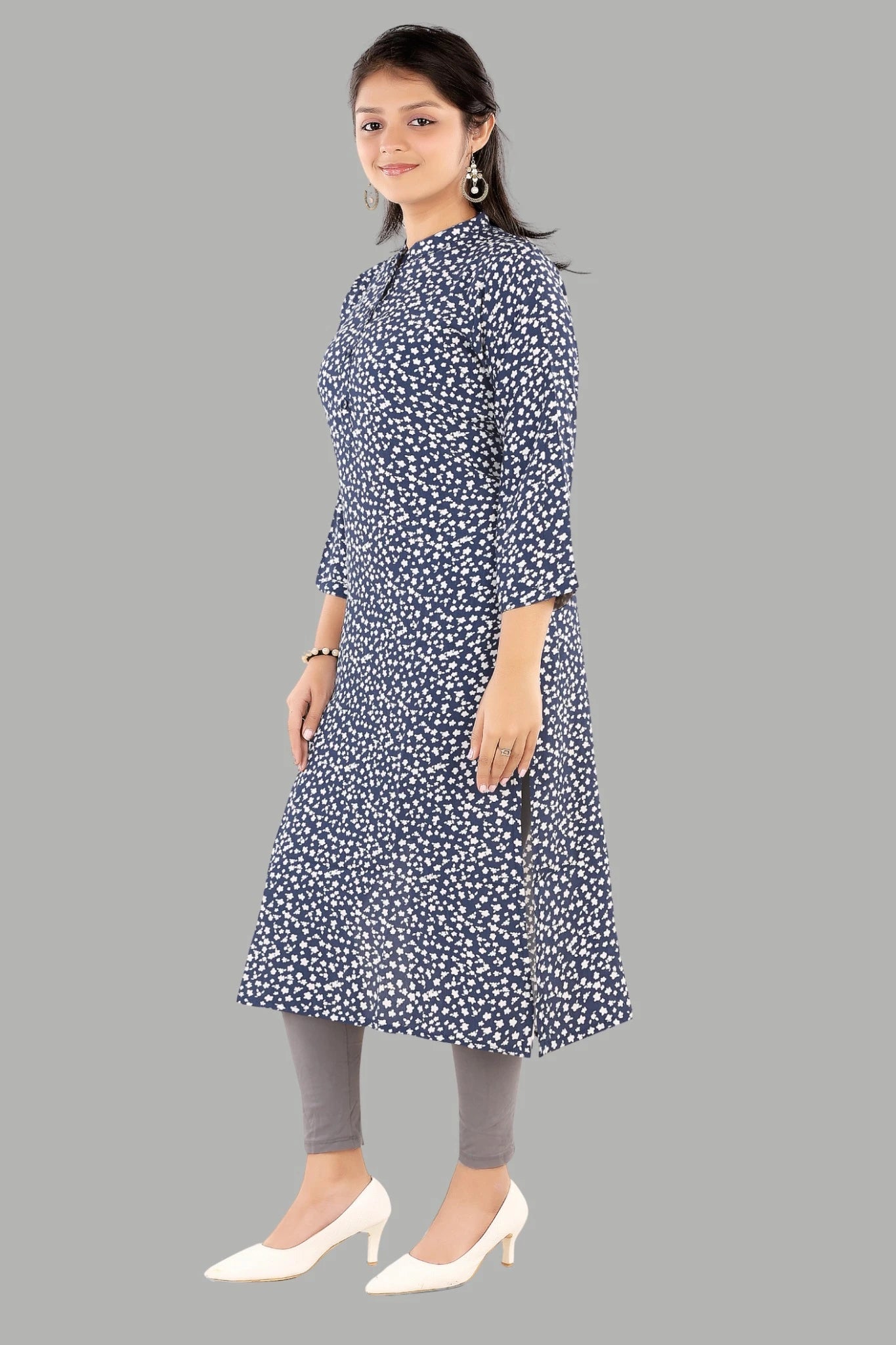 Stylish classic print ethnic kurti for women