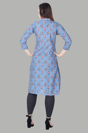 Elegant floral printed cotton kurti by AIKAA