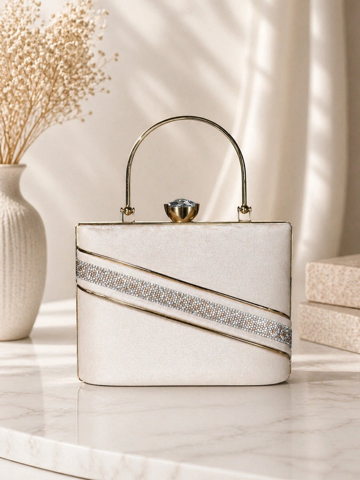Elegant crystal clutch for women