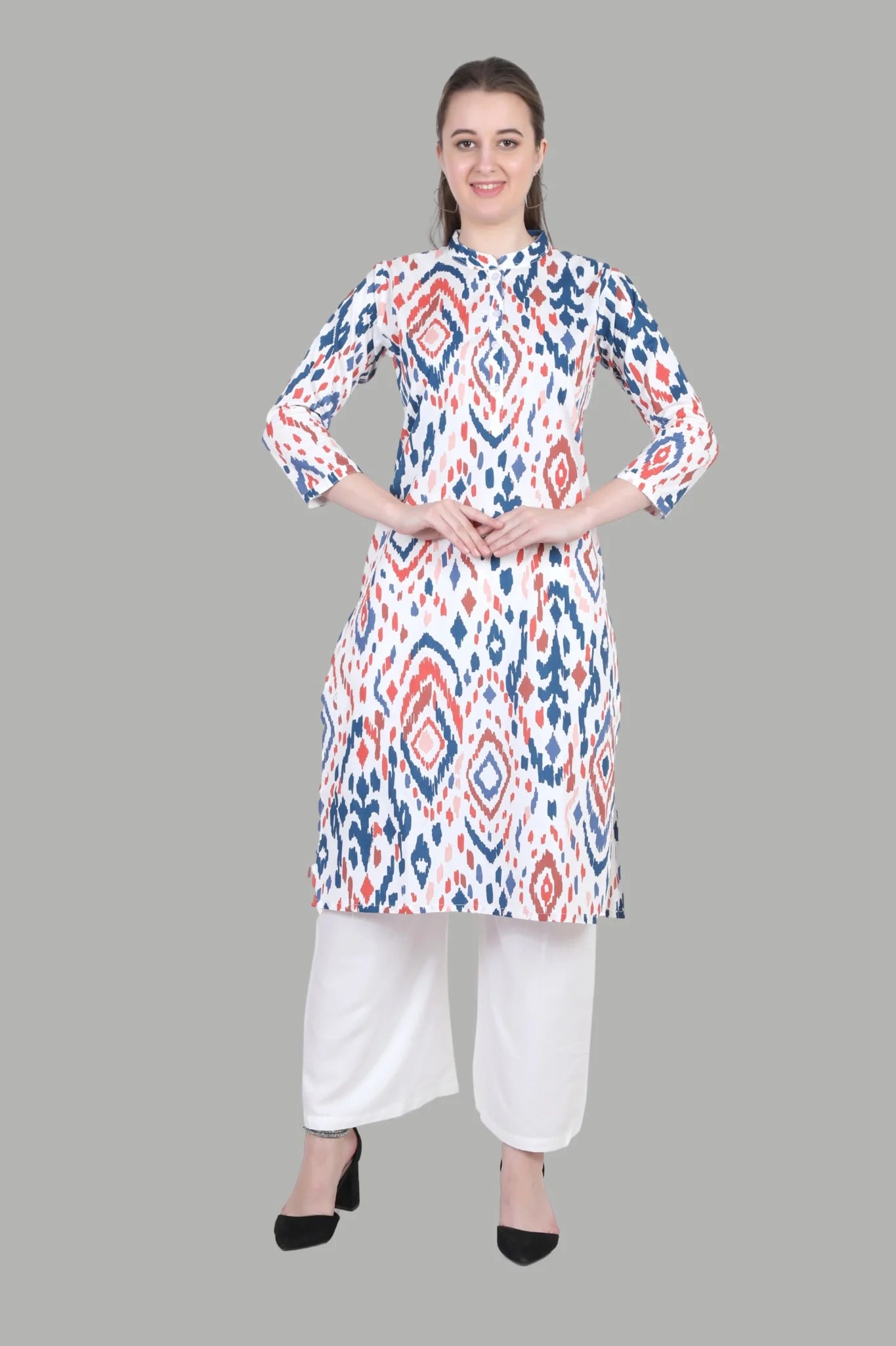 Stylish fancy print kurti for casual wear