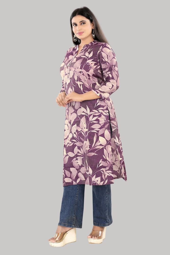 Stylish floral print kurti for women