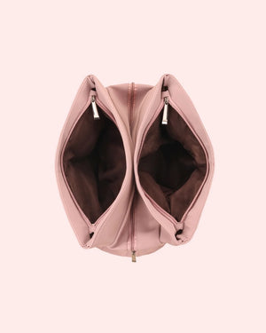 Stylish pink tote handbag for women