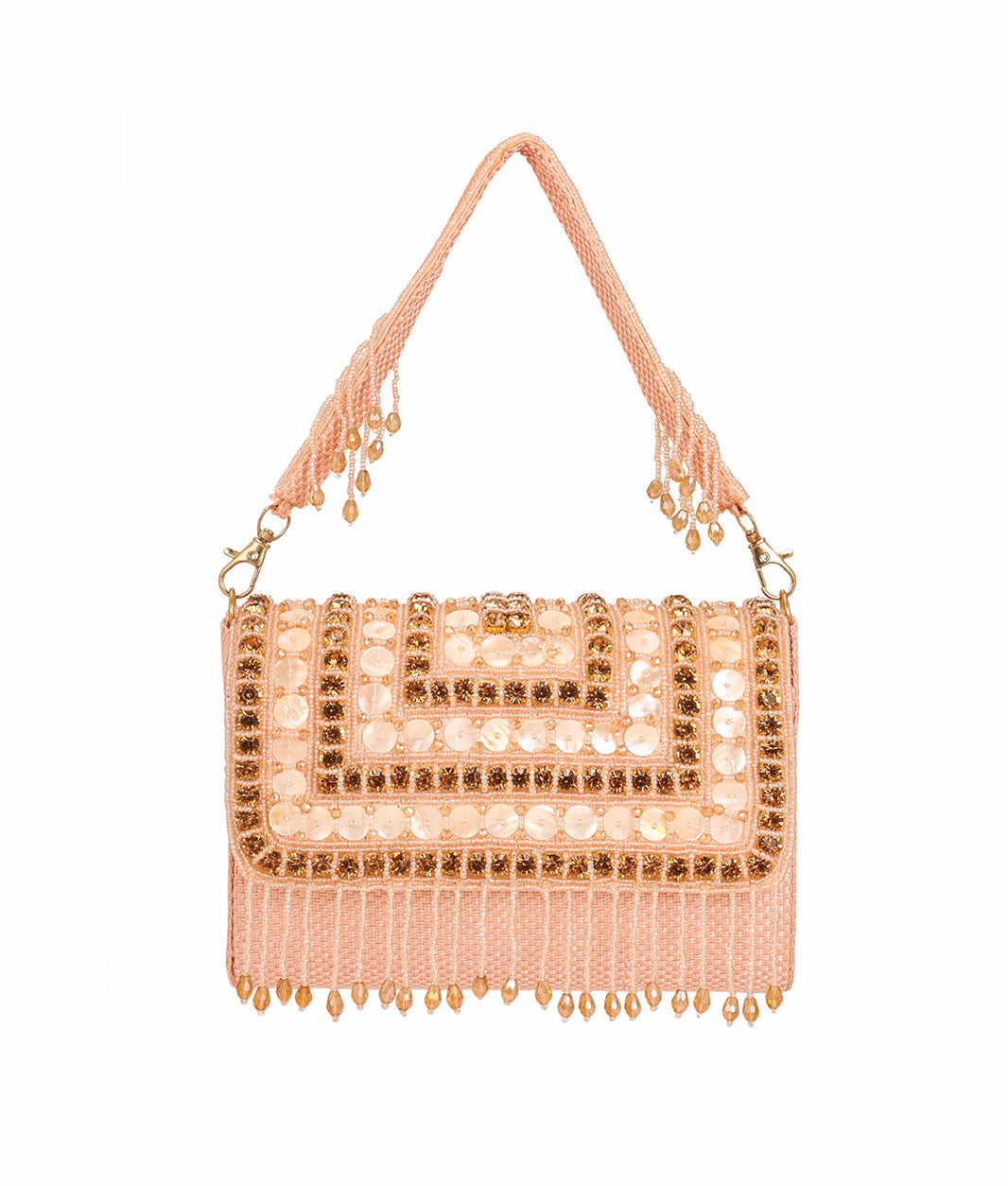Embellished Shoulder Clutch Bag