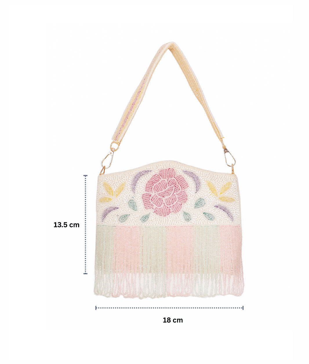 Embroidered Sling Clutch