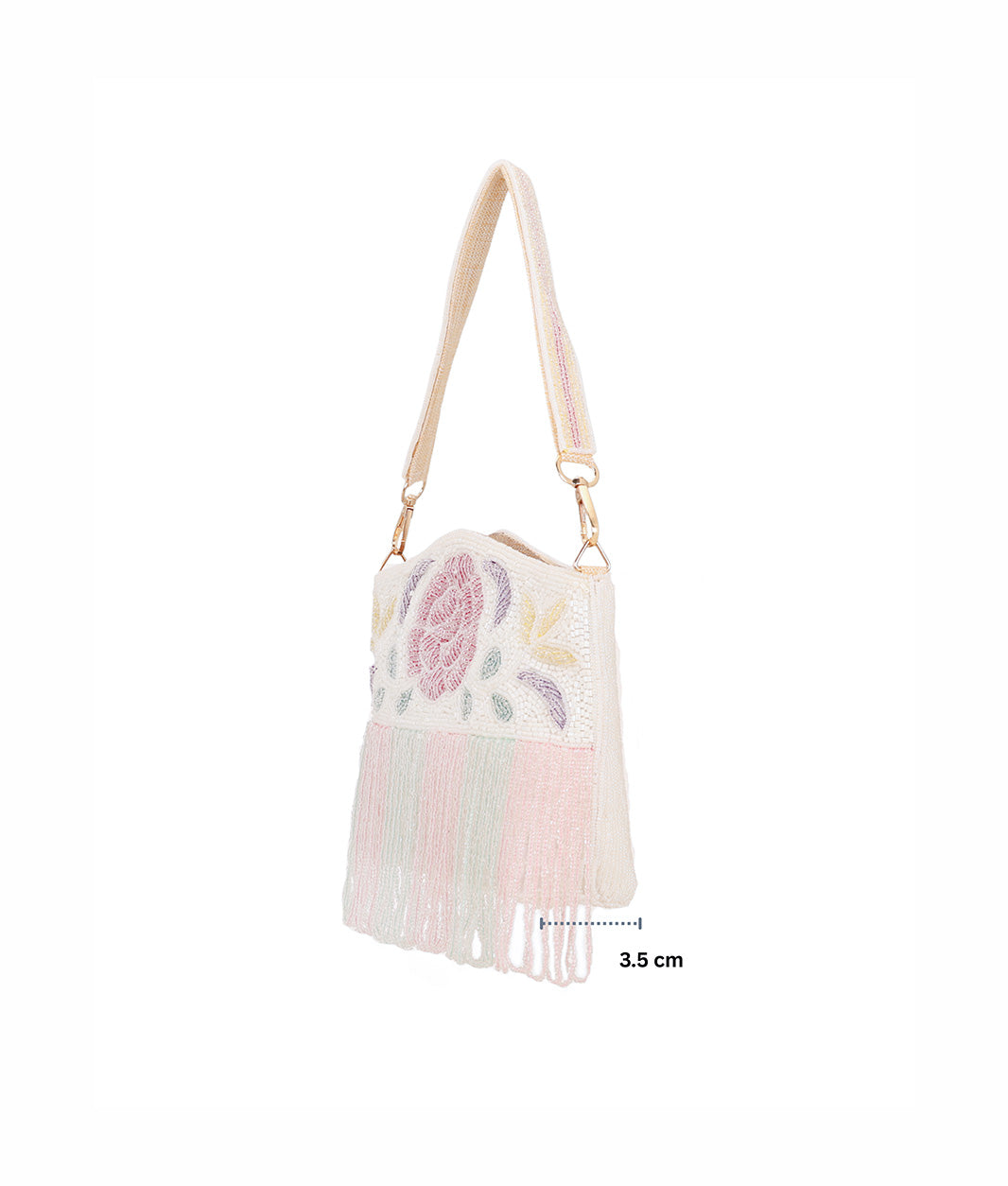 Embroidered Sling Clutch