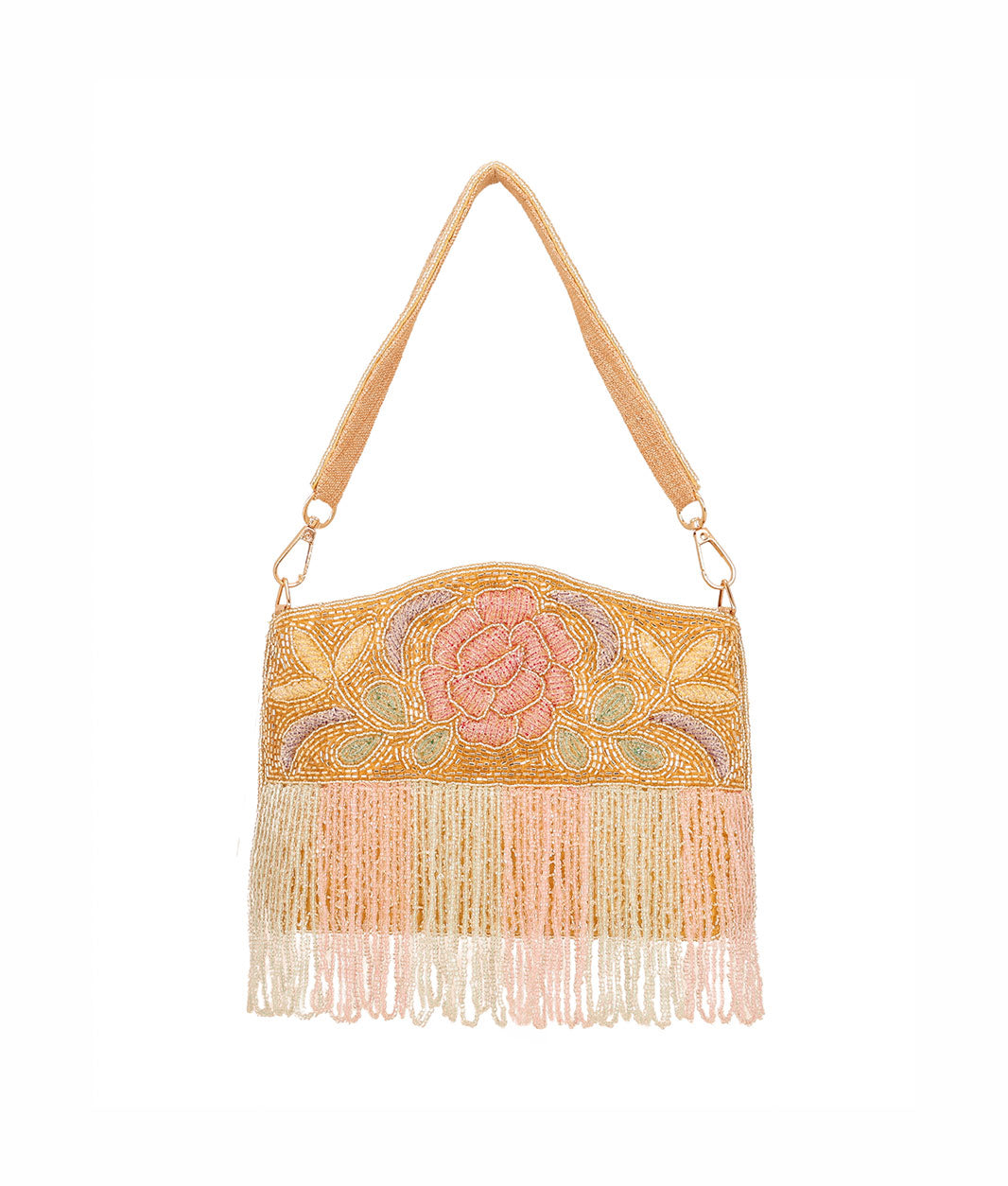 Embroidered Sling Clutch