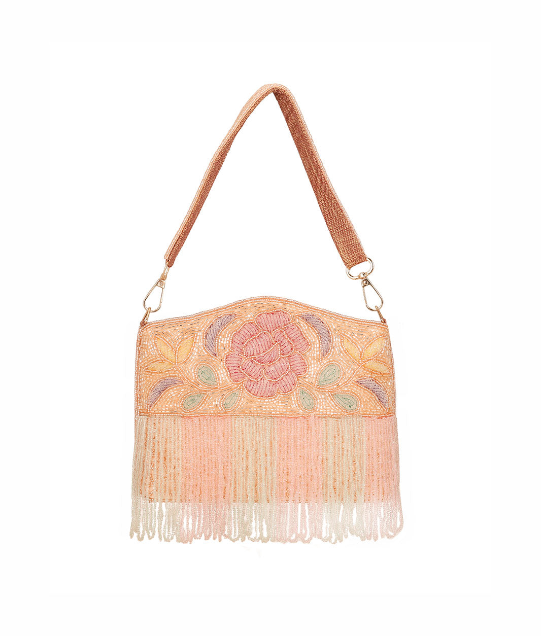 Embroidered Sling Clutch