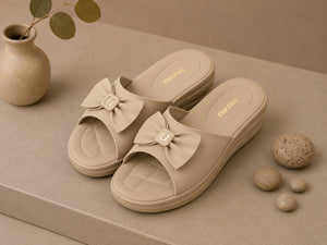 Elegant beige casual footwear for daily wear