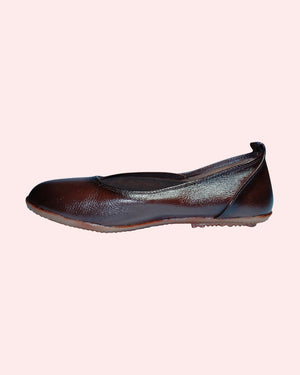 Elegant brown leather shoes for daily wear