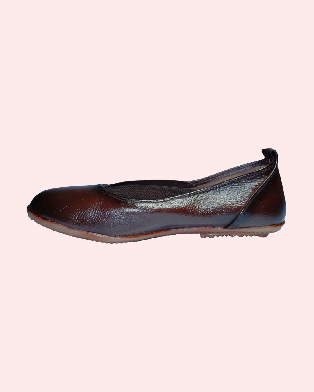 Elegant brown leather shoes for daily wear