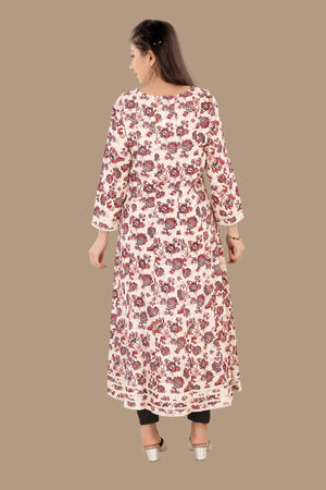 Comfortable cotton slub casual kurti by AIKAA