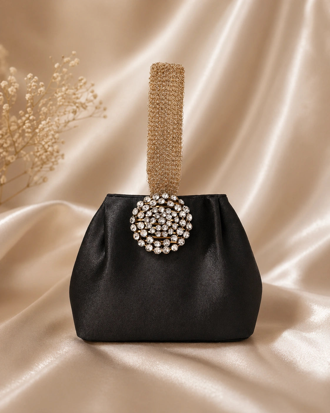 Stylish embellished potli bag for festive wear
