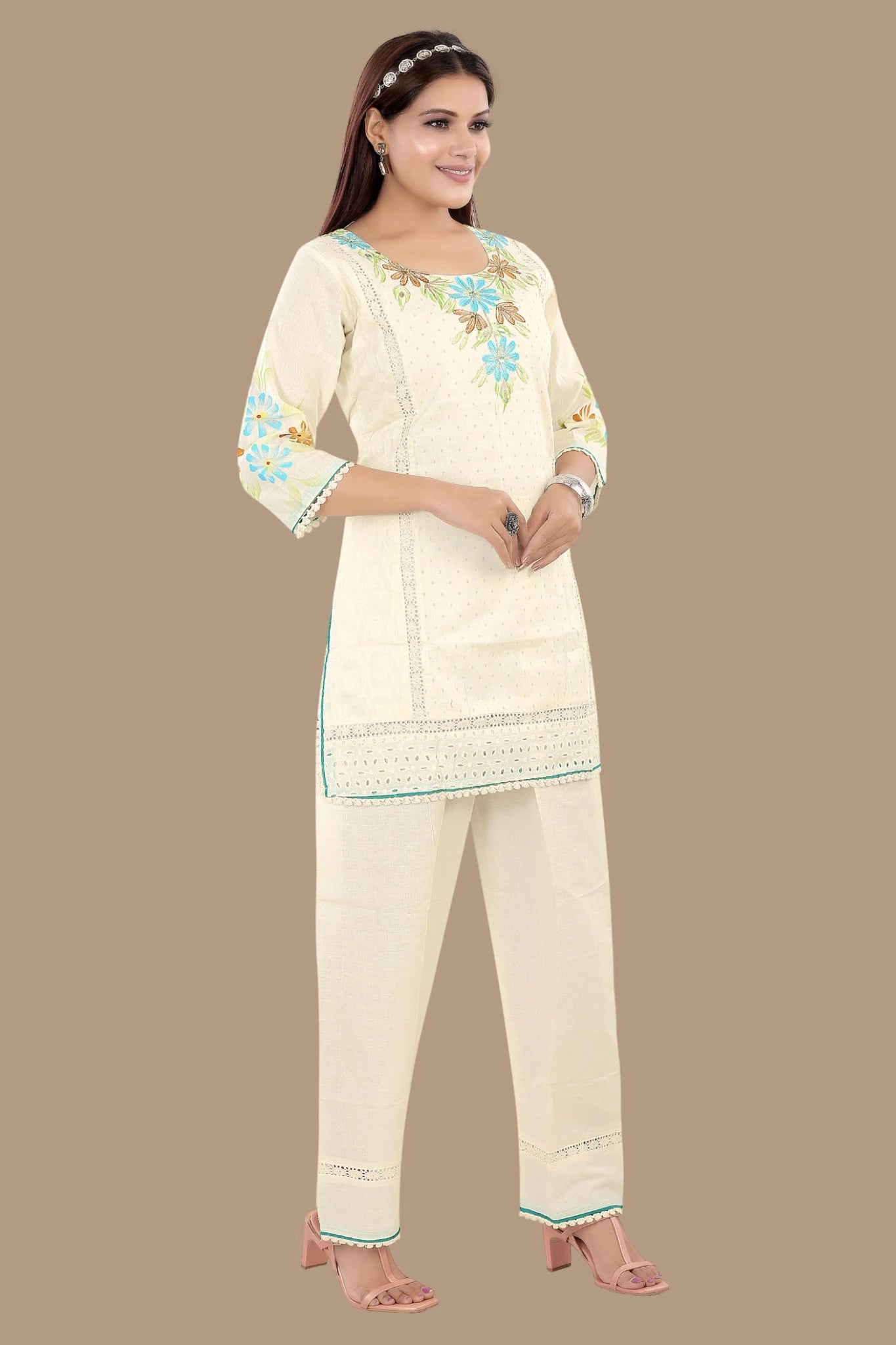 Comfortable women’s floral co-ord set for casual wear