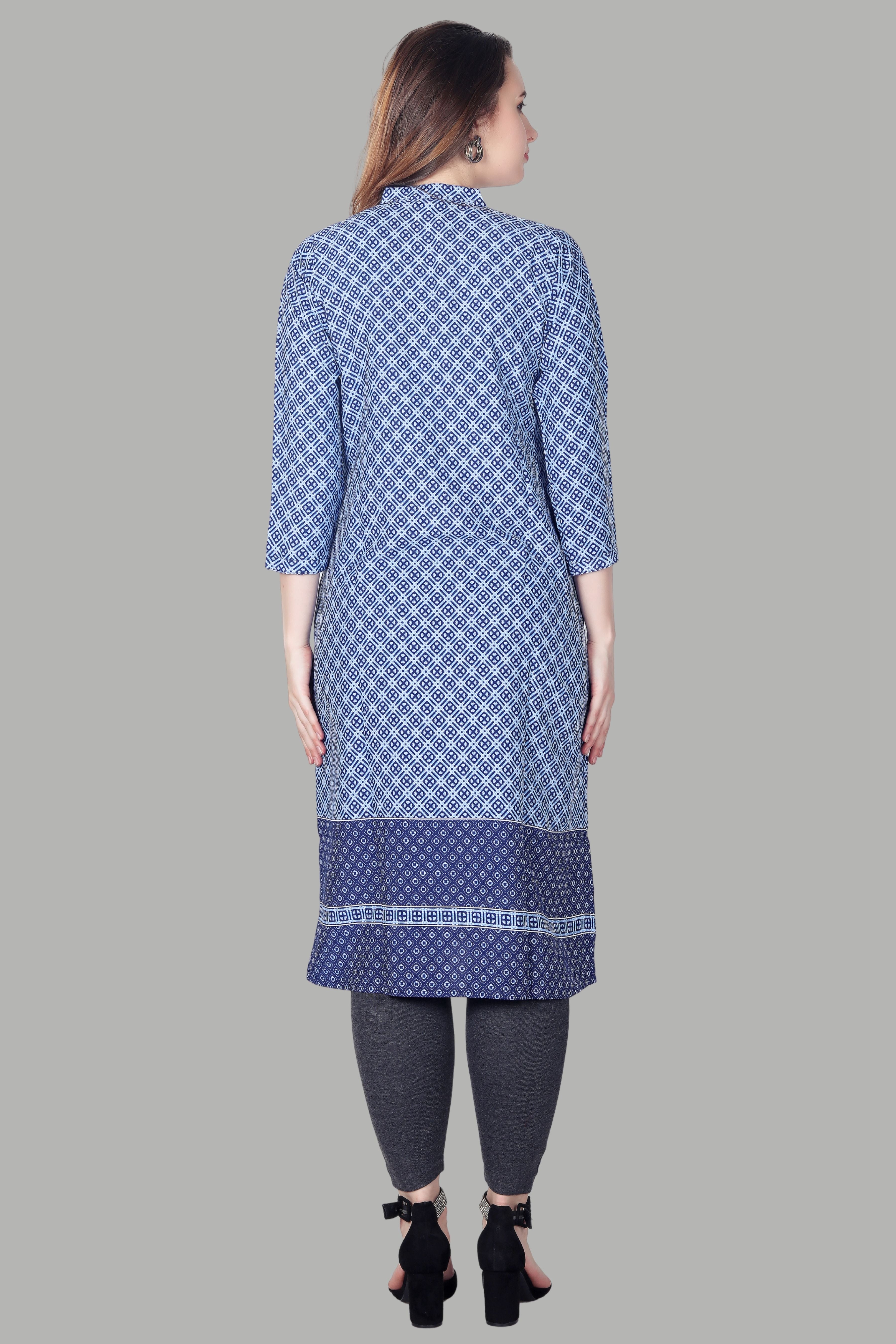 Comfortable women’s print kurti by AIKAA