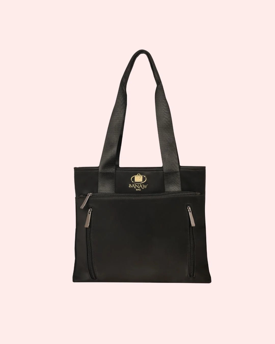 Black tote bag for women