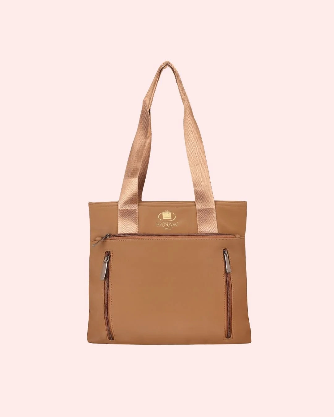 Brown tote bag for women