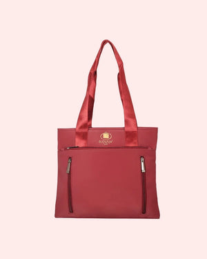 Maroon tote bag for women