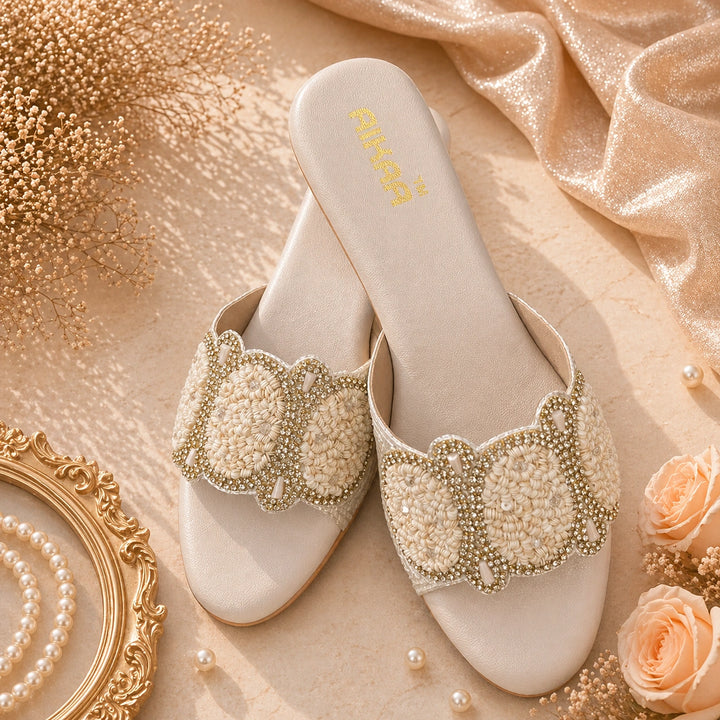 Stylish white glow walk slipons for women