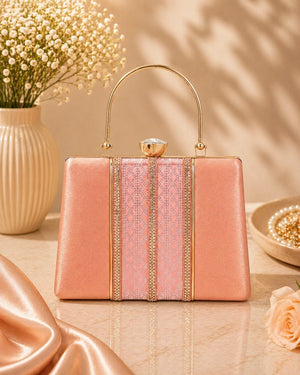 Fashionable box clutch bag for girls and women