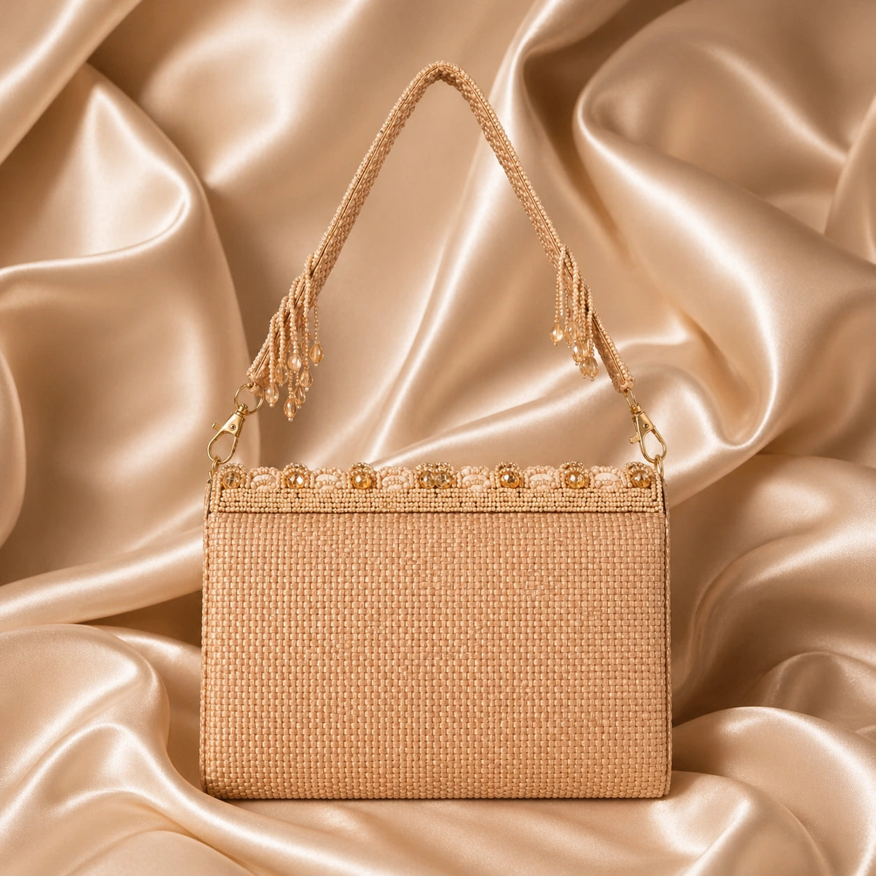 Fashionable embellished shoulder purse for girls and women