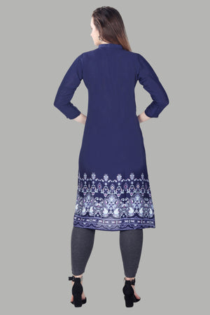 Fashionable Classic Indigo kurti for girls and women