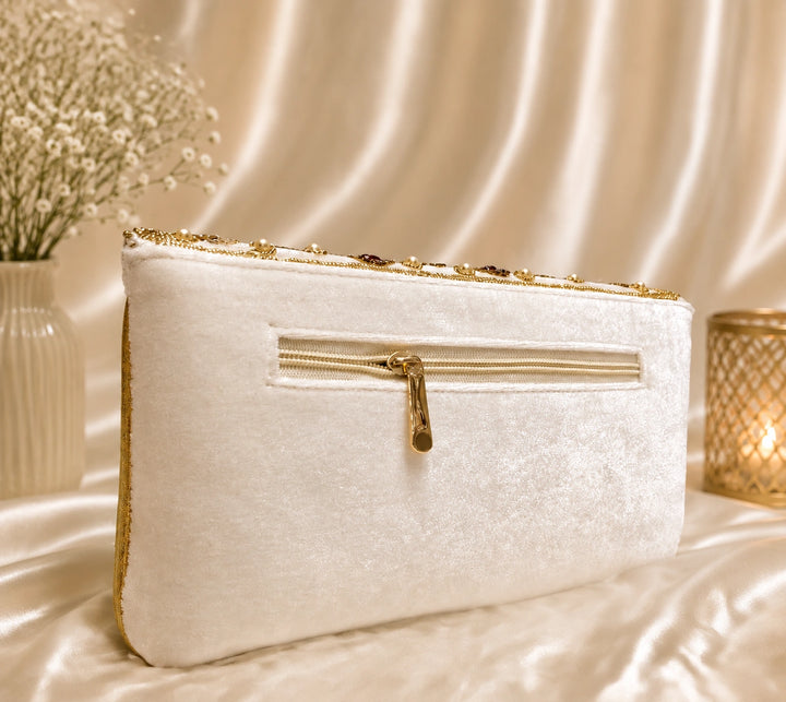 Luxury velvet evening purse with stylish design