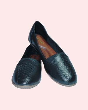 Women’s premium leather loafers in black