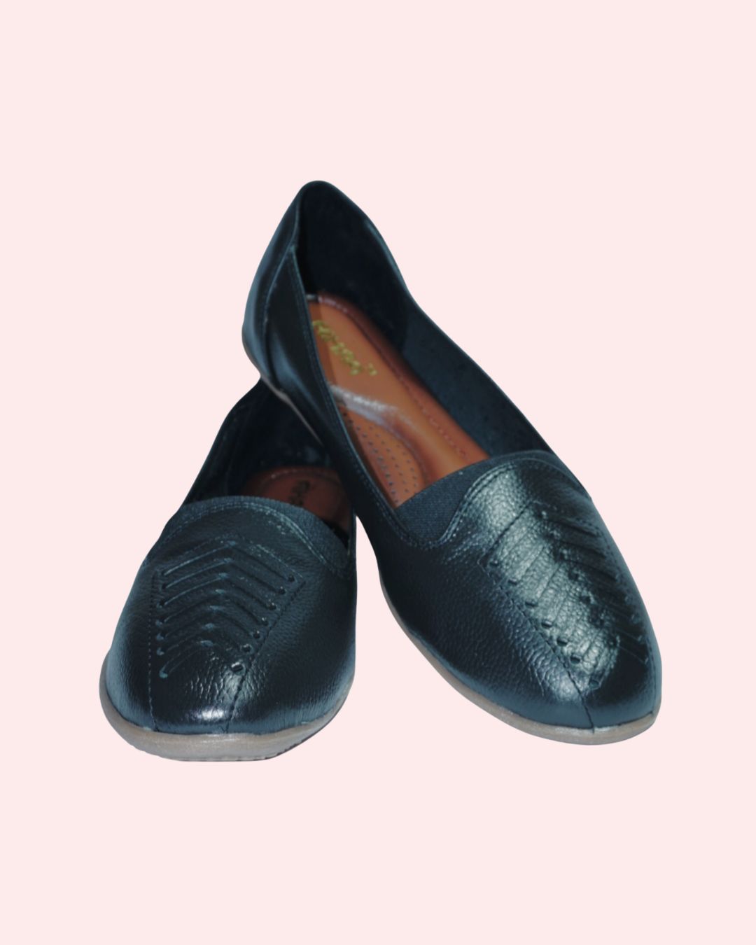 Women’s premium leather loafers in black