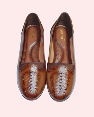 Women’s premium leather loafers in brown